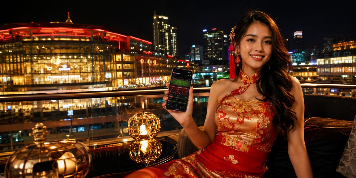 Pemandangan kasino hiburan di Johor Bahru dengan gaya Melayu